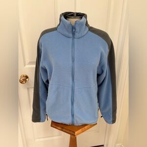 Columbia Women's Light Blue and Gray Fleece Jacket